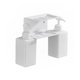 thumbnail image 1 of Naiovety Soporte Manual para botellas de jabón de manos, dispensador de Gel sin daños en la pared de 2 capas, organizador de organización, Juegos de accesorios de baño Blanco, 1 of 6