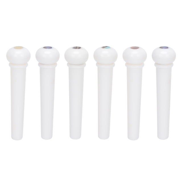 6Pcs Plastic Bridge Pin Acoustic Guitar Pegs Replacement Stringed Instrument Accessories