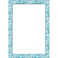 LAMINATED POSTER Photo Frame Blue Glass Transparent Portrait Frame Poster Print 24 x 36