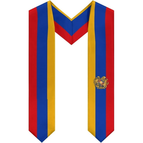 DABOYOZHZH Armenia Flag Graduation Stole Shawl Sash Honor For Study Aboard International Students