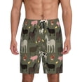 thumbnail image 1 of Fotbe Farm Animals Pantalones Cortos de Pijama para Hombre, Ropa de Dormir, Pantalones de Pijama Cortos para Hombre-4X-Large, 1 of 6