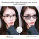 thumbnail image 4 of Gafas de sol miopes con protección contra la luz azul, estilo retro, abigarradas, para hombre, de cara grande, lisas, delgadas, de color gris, para mujer, 4 of 4