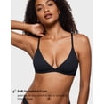 thumbnail image 2 of Bralette INLYRIC, con forma de triángulo, sin aros, negro, 2 of 6