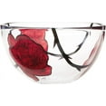 thumbnail image 2 of Kosta Boda Tattoo Bowl Large Clear/Red, 2 of 4