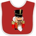 thumbnail image 3 of Inktastic Christmas Nutcracker in Red Boys or Girls Baby Bib, 3 of 4