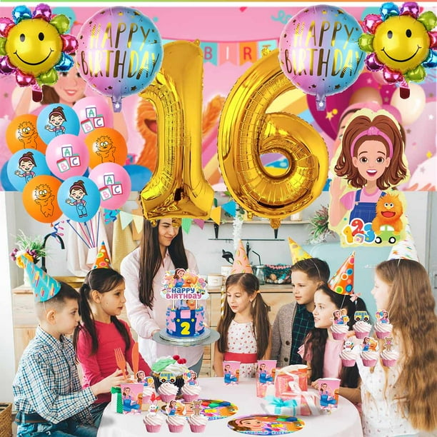 Ms Rachel Party Supplies Decor 16th Kit Balloons Birthday Cake