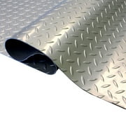 FlooringInc Standard Grade Nitro Garage Roll & Protective Parking Mats, Stailess Steel, Diamond, 7.5'x17'