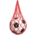 thumbnail image 1 of Bolsa de red de fútbol Nylon Fútbol Baloncesto Malla Voleibol Bolsa de transporte (Rojo), 1 of 5