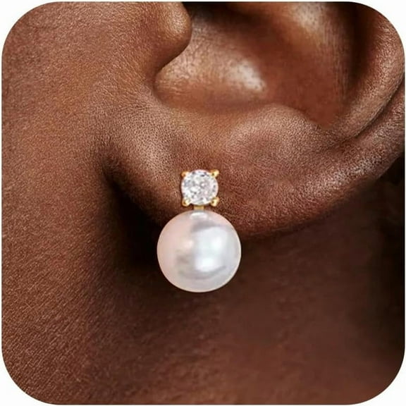 Wedding Earrings for Bride Pearl Clip on Earrings for Women Dainty Gold Non Pierced Bridal Dress Jewelry Wedding Dresses for Bride