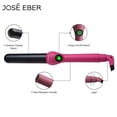 thumbnail image 2 of Jose Eber: Clipless Curling Iron 1.25" (32mm) - Pink - Professional Tourmaline Ceramic Barrel, Wand Styling Tool, Ion Technology, Heat Resistant Glove, 2 of 14