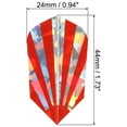 thumbnail image 2 of Uxcell Vuelo de Dardos Slim, Paquete de 5 Accesorios de Dardos PET, Rojo, 2 of 5