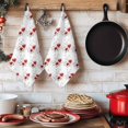 thumbnail image 6 of Red Poppy Flowers Kitchen Towels Set of 4, Spring Gray Eucalyptus Leaves Rustic Absorbent Dish Towels for Kitchen, Microfiber Hand Towel, Quick Drying Tea Towel for Cleaning Decorative Dishcloths, 6 of 7