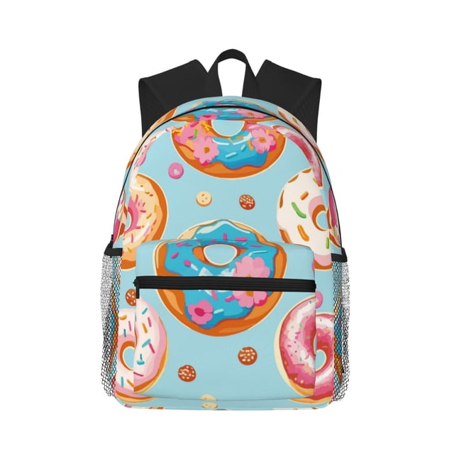 Fotbe Colorful Donut Mochila Ligera Casual para Laptop para Hombres y Mujeres, Mochila Impermeable de Uso Diario, Mochila para Universidad