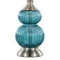 thumbnail image 5 of LumiSource Clear Belle 20" Glass Accent Lamp - Set of 2, 5 of 7