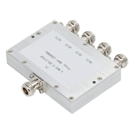 4 Way RF Power Divider Conductive Oxide Low Loss 4 Way Power Splitter 4 Way RF Power Divider Conductive Oxide Low Loss 4 Way Power Splitter