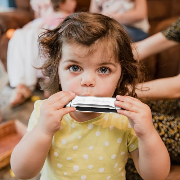 UPOUART Silver 10 Holes Harmonica Durable Mouth Organ Suitable for Parties and Decoration