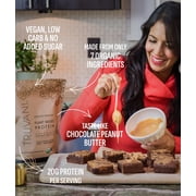 Truvani Vegan Pea Protein Powder | Chocolate Peanut Butter | 20g Organic Plant Based Protein | 10 Servings | Keto | Gluten & Dairy Free | Low Carb | No Added Sugar
