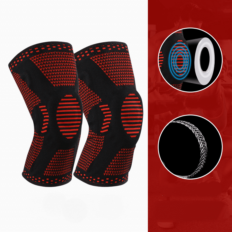 TIMPCV 2 Pack Knee Brace, Knee Compression Sleeve Support for Knee Pain, Running, Work Out, Gym