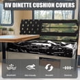 thumbnail image 4 of Yuyamidu American Flag RV Dinette Cushion Covers Bear RV Seat Covers Washable Camper Cushion Slipcover 1 Pcs Bench Cover 1 Pcs Backrest Cover Camper Decor, 4 of 7