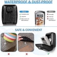 thumbnail image 2 of Key Box Wall Mounted Large Key Box Secure Waterproof Outdoor Key Box With 12 Code Rustproof Weatherproof Heavy Duty Key Safe For Home School Office Fa, 2 of 2
