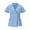 Light Blue, variant on Scrubs Top for Women Mock Wrap with Pockets, Soft, 4-Way Stretch & Durable Fabric