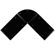 Flash Furniture Black Glass L-Shape Corner Computer Desk with Pull-Out Keyboard Tray