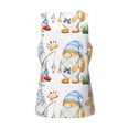 thumbnail image 5 of Fotbe Gnome Camping Fishing Pattern Men's Quick Dry Workout Tank Top Gym Muscle Tee Fitness Bodybuilding Sleeveless T Shirt Breathable Workout Shirt-XX-Large, 5 of 9