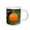White, variant on 3drose, Photo of an Orange Tangerine or Mandarin Fruit on a Tree, 11oz Mug