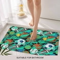 thumbnail image 6 of Sports Theme Doormat Outdoor Entrance 16"x24", Funny Abstract Football Rugby Basketball Absorb Moisture Dirt Door Mats, Non-Slip Rubber Backing Floor Mats Indoor, Low-Profile Front Door Rugs, 6 of 9
