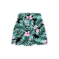 thumbnail image 6 of iEFiEL Girls Flowers Leaves Printed Swimwear Youth Juniors Crop Top with Skirt and Shorts for Beach Pool Bathing Swimming Holiday Lily 8, 6 of 7