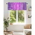 thumbnail image 6 of Halloween Spiders Valances for Windows Spiders Web Purple Vintage Decoration Valance Rod Pocket Light Filtering Short Window Treatments Curtains for Kitchen Bathroom Living Room Bedroom, 54 x 18 Inch, 6 of 7
