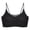 Black, variant on Women's Front Side Buckle Lace Edge Without Steel Ring Movement Gathering Adjustment Yoga Sleep Large Bra Womens Push Up Bras