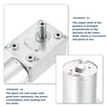 thumbnail image 3 of DC 6V 10 RPM Worm Geared Motor 6mm D Shape Shaft High Torque Gear Box, 3 of 5