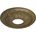 thumbnail image 3 of Ekena Millwork 11 3/8"OD x 3 5/8"ID x 1 1/8"P Leaf Ceiling Medallion (Fits Canopies up to 4 3/4"), Hand-Painted Mississippi Mud, 3 of 7