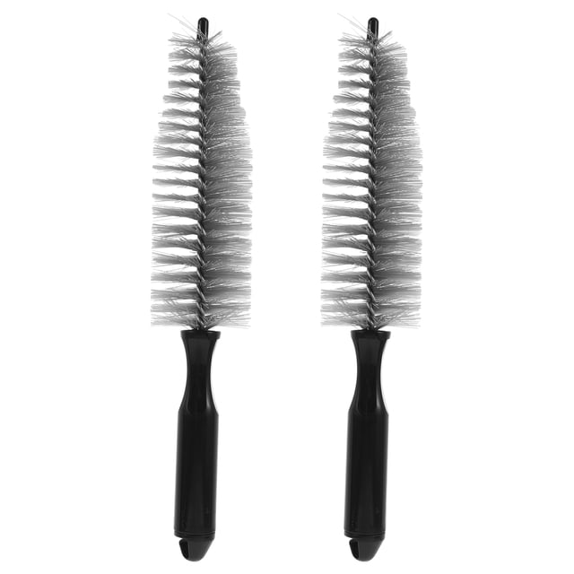 Miangastore 2pcs Wheel Tire Brush Car Cleaning Brush Vehicle Wheel Cleaning Wheel Cleaner Brush for Car Detailing Motorcycle Cleaning Engine Bay Maintenance