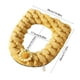 thumbnail image 3 of Herunwer Bathroom Soft Thicker Warmer Stretchable Washable Cloth Toilet Seat Cover Pads, 3 of 6