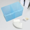 thumbnail image 6 of Stgfyxgs Cosmetic Pads Container Cotton Ball Holder Storage Container Cotton Pad Organizer 2 Compartments for Restroom Bedroom Kitchen Blue, 6 of 9