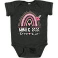 thumbnail image 3 of Inktastic Mimi and Papa Love Me Rainbow Girls Baby Bodysuit, 3 of 5