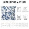 thumbnail image 5 of FUMJ Blue and White Chinoiserie Floral Throw Pillow Covers Home Deco Pillowcase Square Pillow case Cushion Cover for Bed Sofa Living Room Car Indoor and Outdoor, 5 of 5