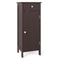 thumbnail image 1 of Costway Bathroom Floor Cabinet Storage Organizer Free-Standing w/ Drawer Brown, 1 of 10