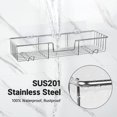 thumbnail image 4 of Organizador combinado de almacenamiento con ventosa para ducha y baño, ventosa sin daños, cesta de alambre inoxidable para accesorios de cocina y baño, paquete de 2, 4 of 5