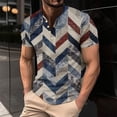 thumbnail image 1 of Qiopertar Clearance under $5 Men's Printing Button Casual Short Sleeve Round-Neck Blouses Shirts On Clearance Early Access Deals, 1 of 5