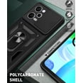 thumbnail image 6 of Case for Xiaomi Redmi Note 12 Pro+ with Slide Camera Cover, Military Grade Drop Protective Phone Cover Case with Ring Kickstand for Xiaomi Redmi Note 12 Pro Plus SJ Green, 6 of 17