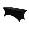 thumbnail image 2 of jifeng Table Cloth Stretch for Folding Table Tablecloth for Events Birthday Outdoor Black, 2 of 9
