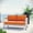 Orange, variant on Modway Shore Outdoor Patio Aluminum Loveseat in Silver Orange