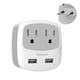 thumbnail image 1 of Adaptador de enchufe de viaje TESSAN con 2 USB tipo C EU, 1 of 7