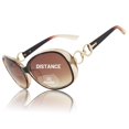 thumbnail image 1 of Gafas de Sol Bifocales JiSoo Oversize Cuadradas para Lectura Marrón 2.0, 1 of 5