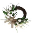 thumbnail image 2 of Guirnalda de tulipanes blancos, guirnalda de flores para el hogar, decoración colgante de boda para puerta de pared kaili Sencillez, 2 of 3