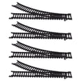 thumbnail image 3 of 2 pares de accesorios de vías de tren Vías de tren de plástico Modelo de juguete de construcción de ferrocarril Vías de ferrocarril para niño niña Árbol de Navidad Mesa de comedor Negro, 3 of 5