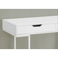 thumbnail image 2 of Monarch Specialties Computer Desk, Home Office, Laptop, Storage Drawers, 48"l, Work, Metal, Laminate, White, Contemporary, Modern, 2 of 4